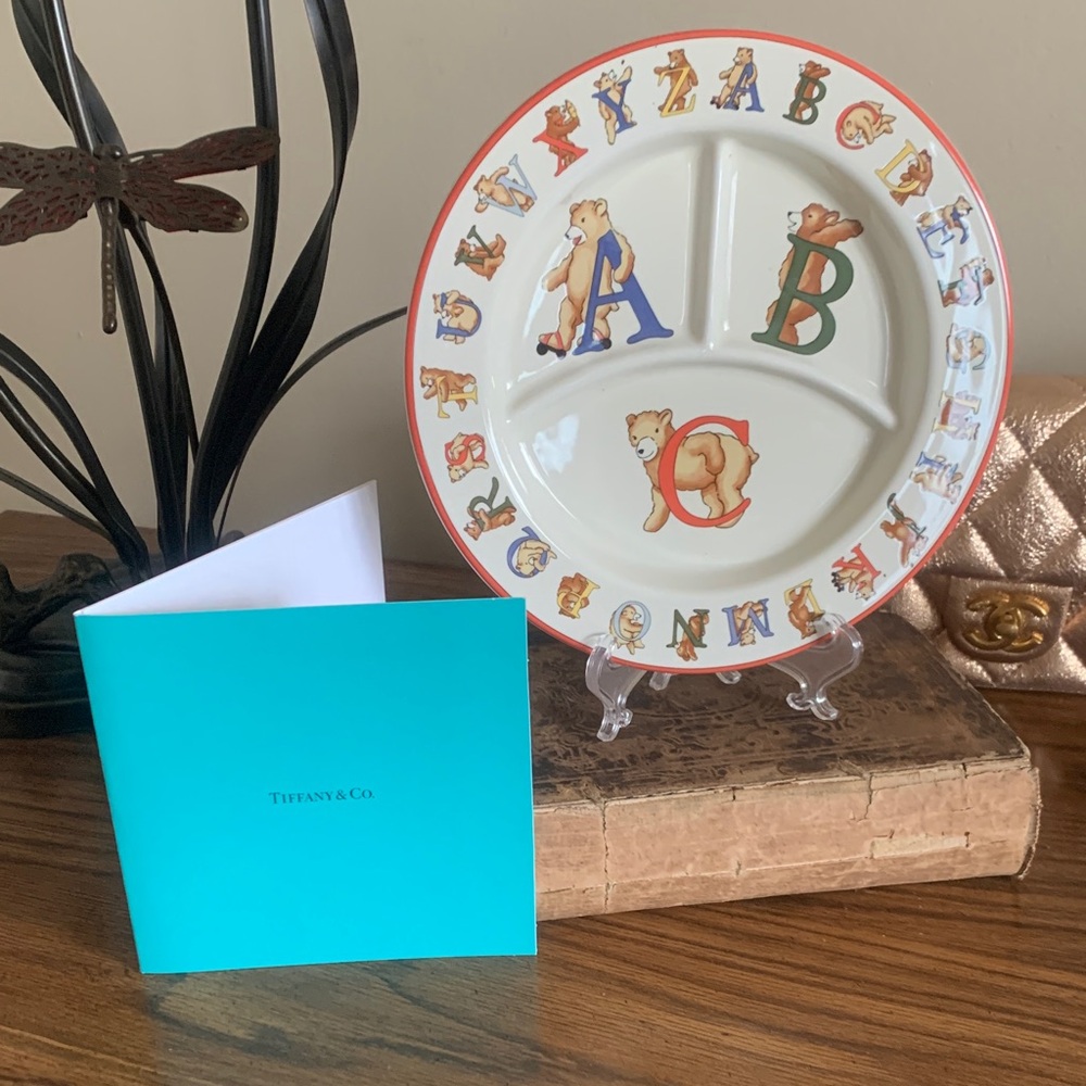 Tiffany & co alphabet bears 1994 new plate